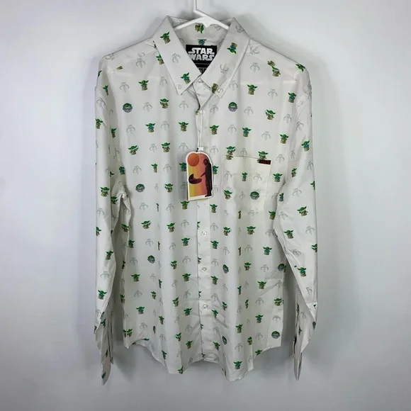 RSVLTS Star Wars Mandalorian Child Diamond Grogu Yoda Kunuflex Shirt Men’s M New